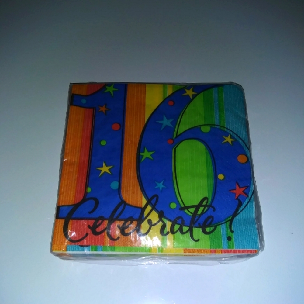 Celebrate 16 Napkins